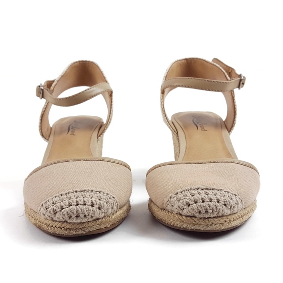 Lucky Brand Kerol Espadrille Woven Cap Toe Wedges - Picture 5 of 8